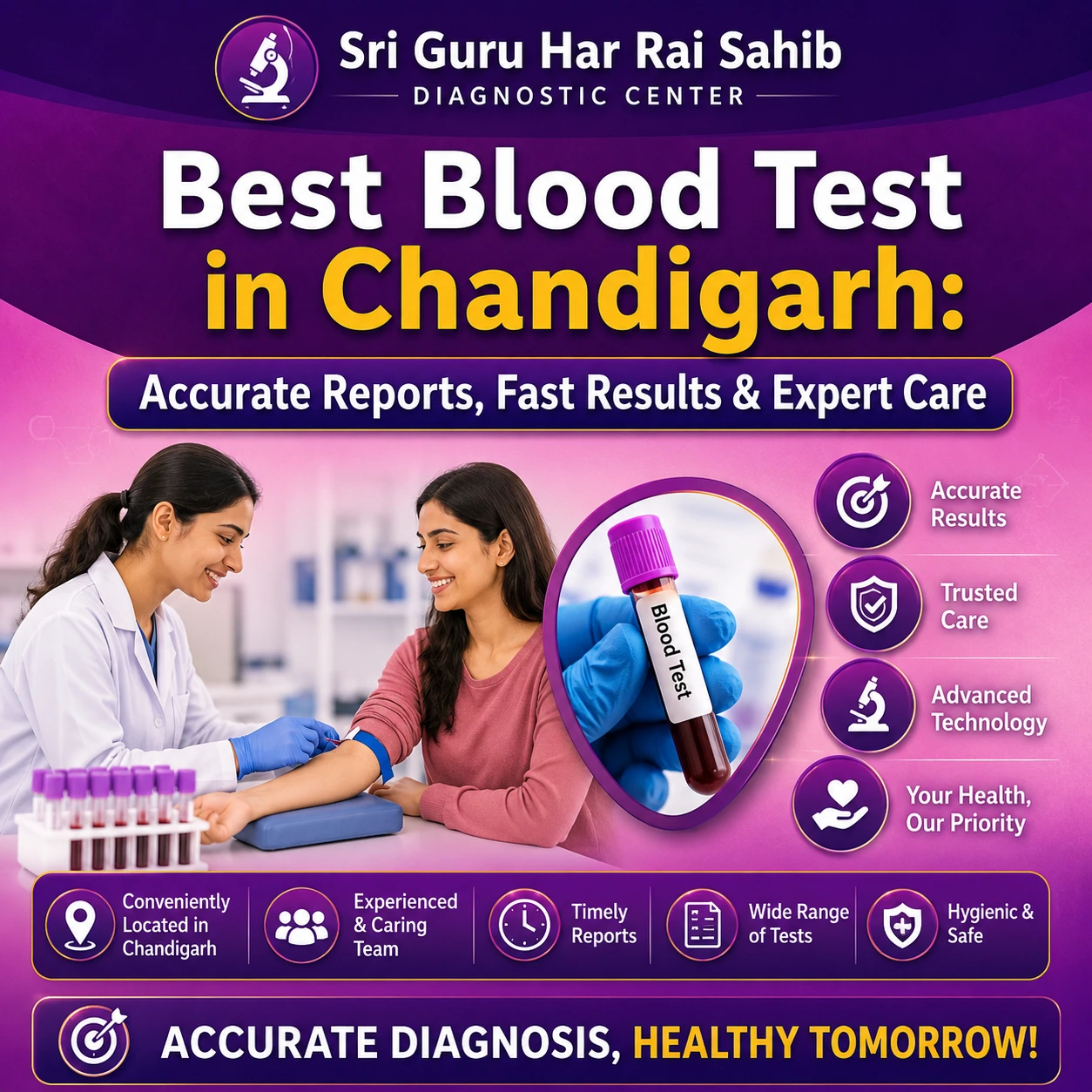 Blood test in chandigarh